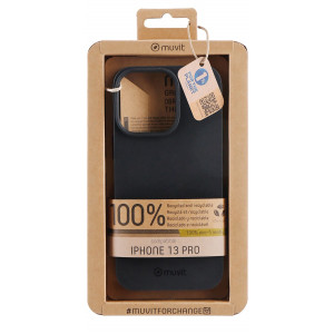 Funda muvit recycletek para apple iphone 13 pro negra D