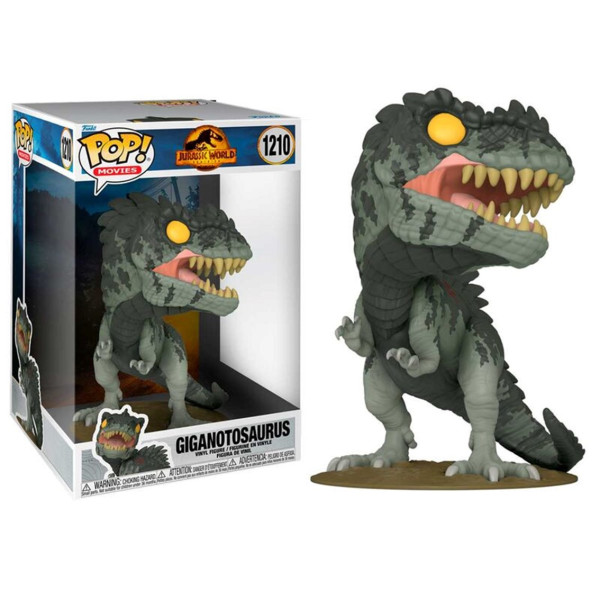 Funko pop jumbo cinema jurassic parque mundo domínio giganotosaurus 55378 D