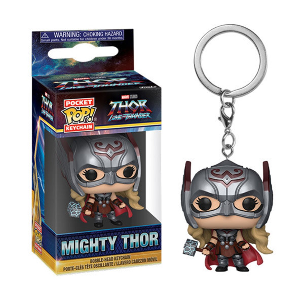 Llavero funko pop marvel pocket thor love and thunder mighty thor D