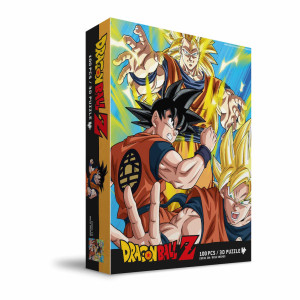 Puzle 100 efeito 3d goku saiyan dragão bola z D