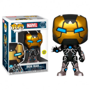 Funko pop maravilha 80o modelo homem ferro 39 brilho no escuro 43965 D