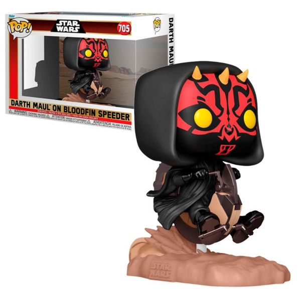 Funko pop deluxe ride star wars the phantom menace darth maul en aleta sangrienta 76014 D