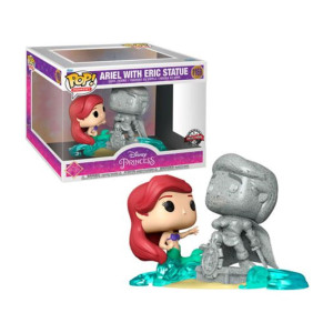 Funko pop moment disney la sirenita princesa ariel con estatua de eric 58795 D