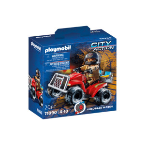 Playmobil bombeiros - velocidade quad D