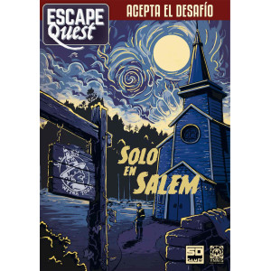 Juego de mesa escape quest 3: solo en salem formato libro pegi 12 D