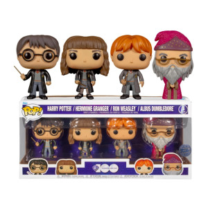 Funko pop harry potter pack 4 figuras harry hermione haltledore ron D