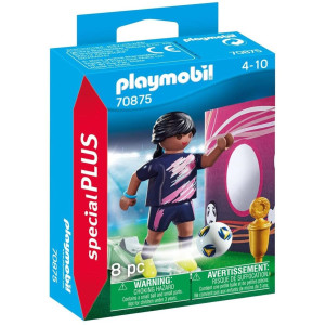 Playmobil especial mais futebolista com parede gol D