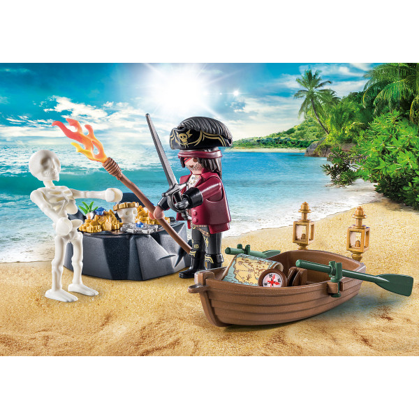 Playmobil starter pack pirata con bote de remos D