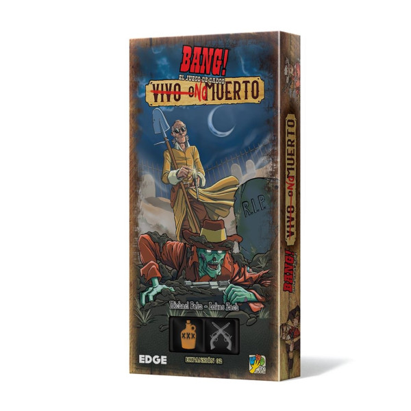 Juego de mesa asmodee bang el juego de dados vivo o no muerto pegi 8 D