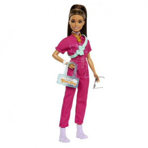 Muñeca barbie mattel mono rosa D