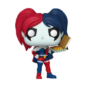 Funko pop heróis dc harley quinn com pizza 65615 D