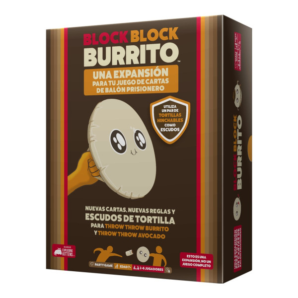 Jogo de tabuleiro Block Block Burrito recomendado para 7 anos de idade D