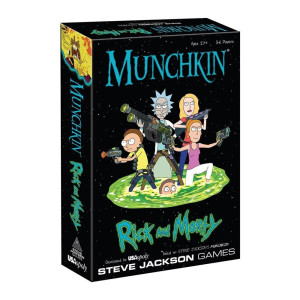 Jogo de tabuleiro Munchkin Rick e Morty idade recomendada 17 anos idioma inglês D