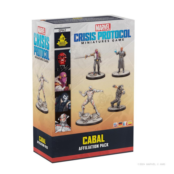 Juego de mesa marvel crisis protocol cabal affiliation pack edad recomendada 14 años D