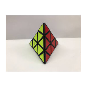 Qiyi qiming pyraminx cubo de rubik bordas pretas D