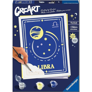 Kit para pintar com números Ravensburger criar série tendência d zodiac: libra D