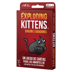 Juego de mesa exploding kittens edicion 2 jugadores pegi 10 D