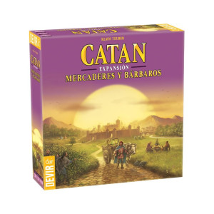 Juego de mesa devir catan mercaderes y barbaros de catan 4 jugadores D