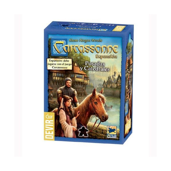 Jogo de tabuleiro devir carcassonne pousadas e catedrais D