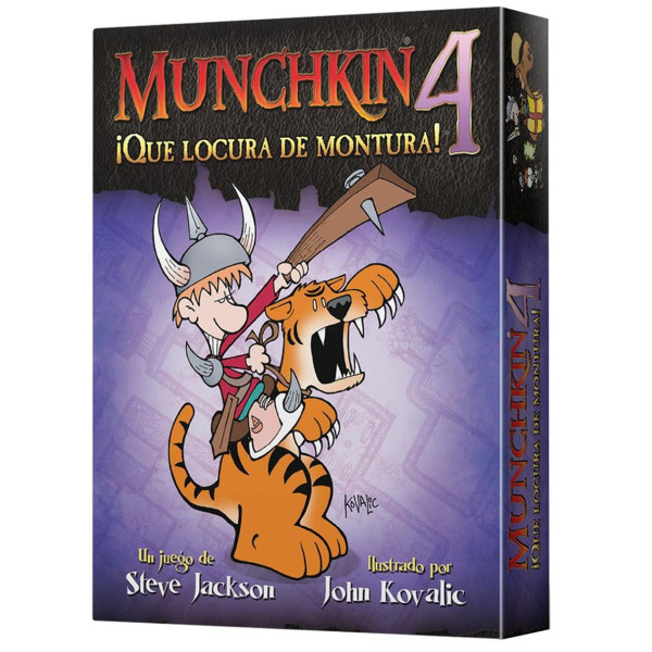 Juego de mesa munchkin 4: ¡que locura de montura! pegi 10 D