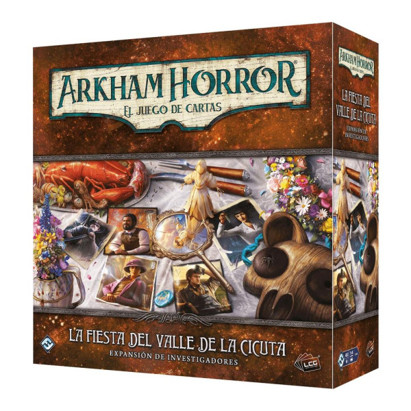 Jogo de mesa arkham horror lcg a festa do vale do cycuta expansão pesquisadores idade recomendado 14 anos D