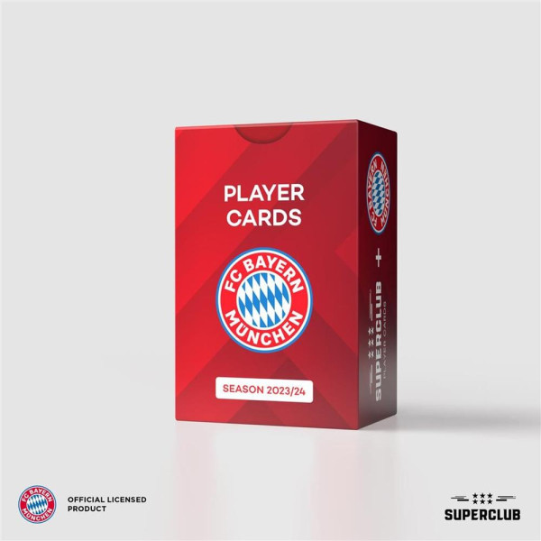 Jogo de tabuleiro Superclub cartas de jogador do Bayern de Munique 2023 - 24 inglês D