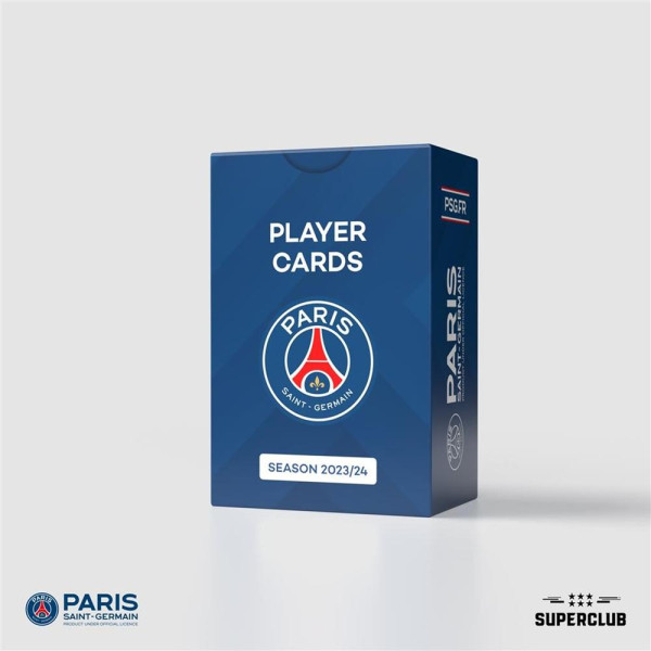 Jogo de tabuleiro de cartas de jogador Superclub PSG 2023 - 24 inglês D