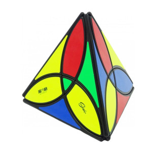 Cubo de rubik qiyi clover pyraminx negro D