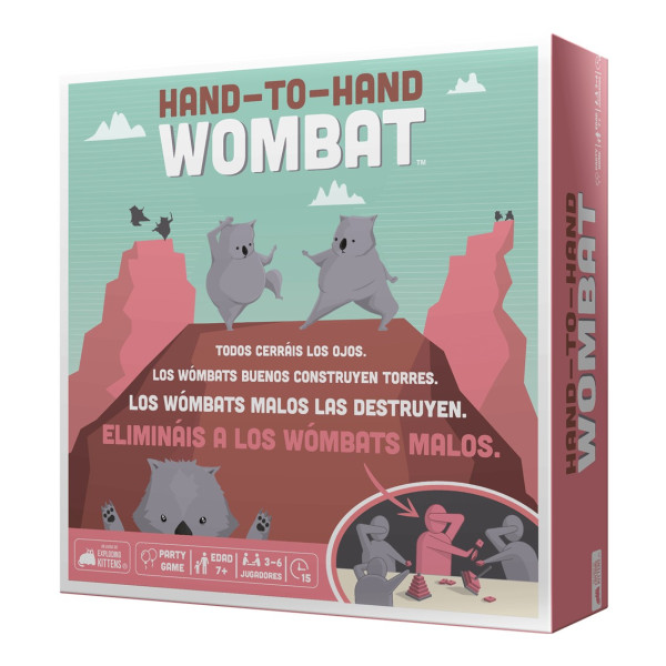 Jogo de tabuleiro wombat corpo a corpo idade recomendada 7 anos D