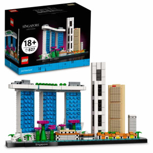 Lego arquitetura criativa conjunto de construção singapur D