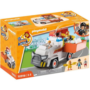 Playmobil duck on call vehiculo de emergencia ambulancia D