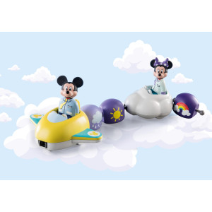 Playmobil 1.2.3 & disney mickey e minnie trem nuvem D