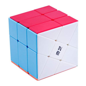 Moinho de vento qiyi 3x3 cubo de rubik sem adesivos D