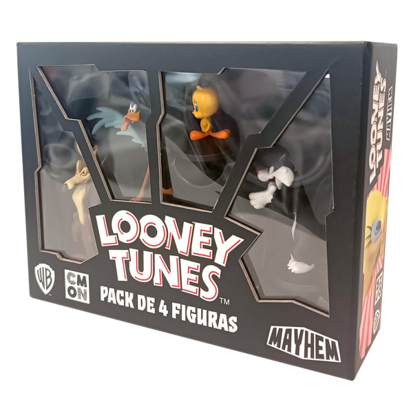 Pacote de jogo de tabuleiro Looney Tunes Mayhem com 4 figuras Pegi 10 D