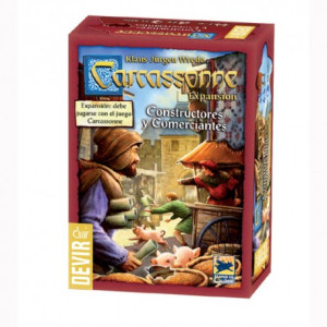 Jogo de tabuleiro devir construtores e comerciantes de carcassonne D