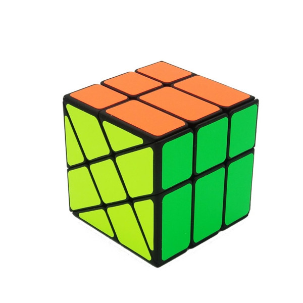 Moinho de vento Qiyi 3x3 cubo de rubik preto D