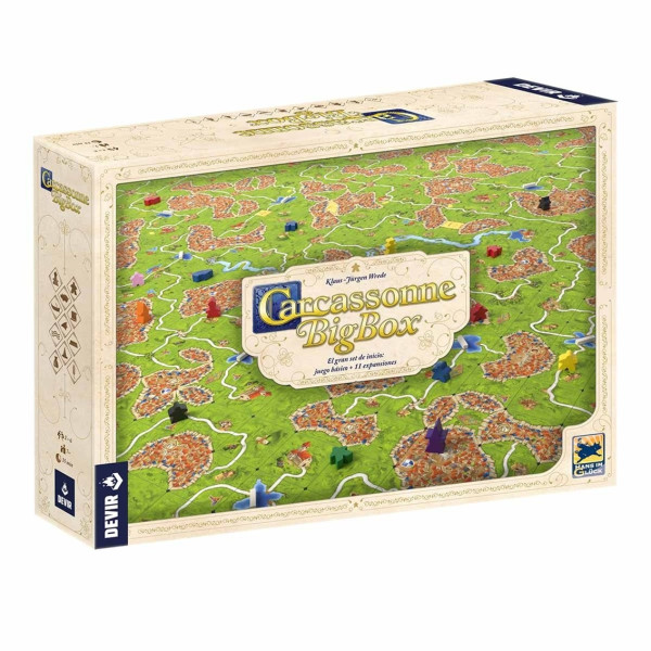 Jogo de tabuleiro Devir Carcassonne mais jogo básico e 11 expansões Pegi 8 D