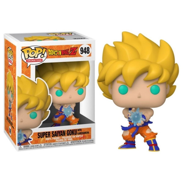 Funko pop dragon ball z super saiyan goku con kamehameha 48660 D