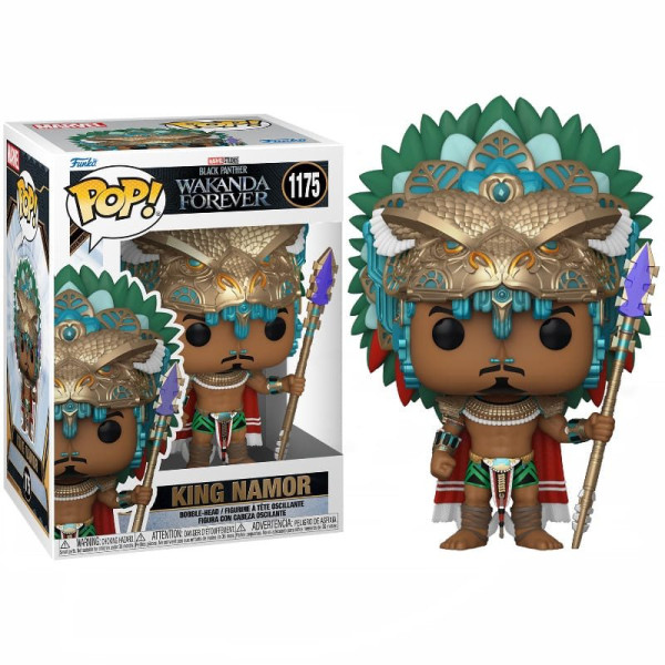 Funko pop maravilha preto panther wakanda para sempre rei namor 66715 D