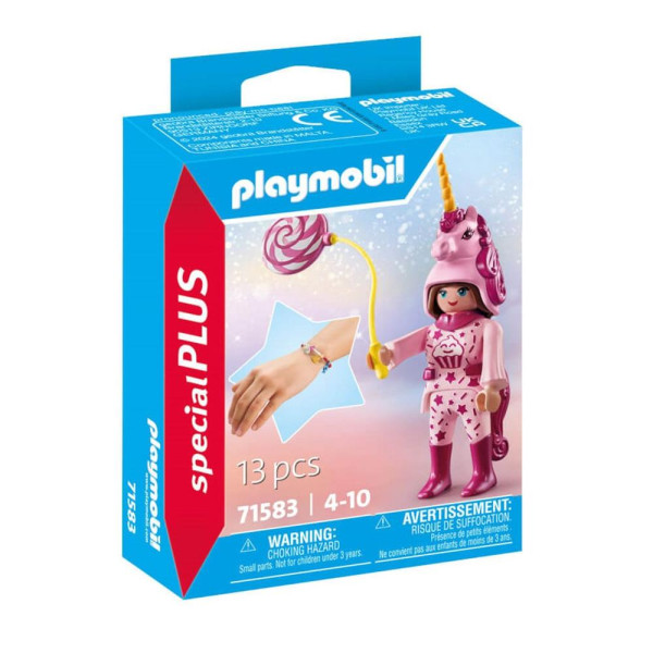 Playmobil menina com unicórnio terno D