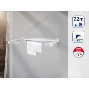 Leifheit Tendedero de pared Telegant 72 Protect 83305 D