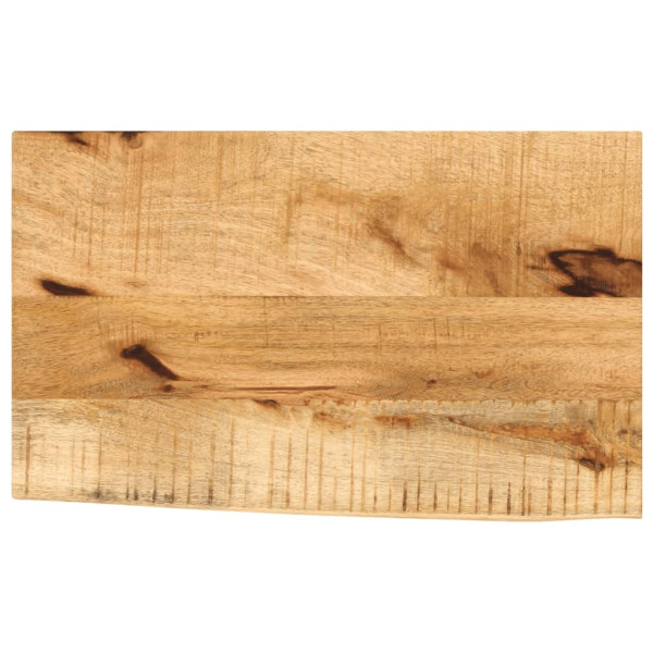 Tablero de mesa borde natural madera maciza mango 40x30x3.8 cm D