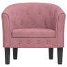 Sillón de terciopelo rosa 3