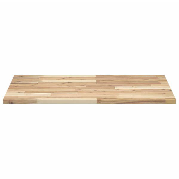 Encimera tocador de baño madera acacia sin tratar 100x60x2 cm M 3
