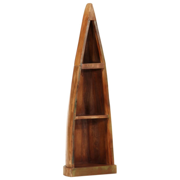 Estantería barca madera maciza reciclada 39x27x127 cm D