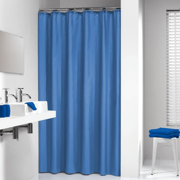 Sealskin Cortina de ducha Madeira azul 180x200 cm D