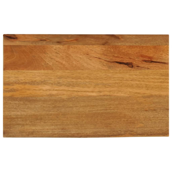 Tablero de mesa borde natural madera maciza mango 60x30x3.8 cm D