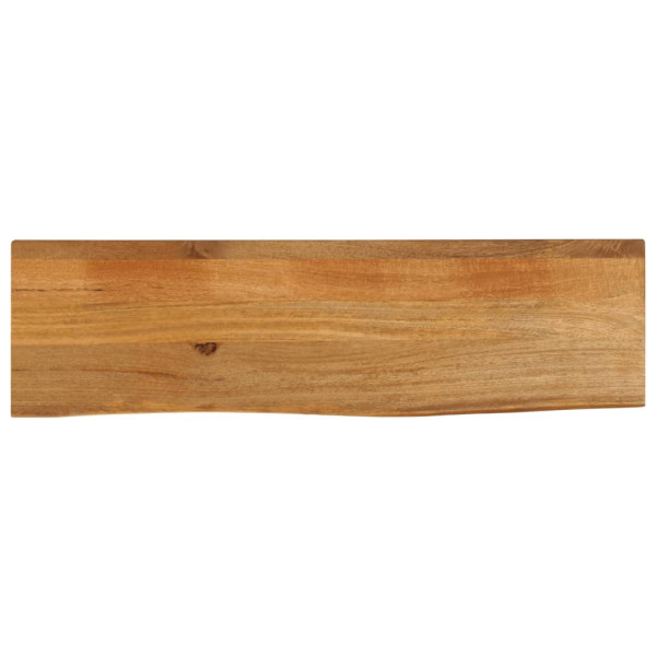 Tablero de mesa borde natural madera maciza mango 120x40x2.5 cm D