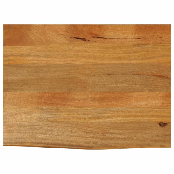 Tablero de mesa borde natural madera maciza mango 80x60x2.5 cm D