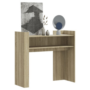 Mesa de console de madeira carvalho Sonoma 100x35x90 cm D